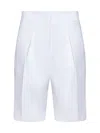 Jacquemus Le Bermuda Ovalo Bermuda Shorts In White