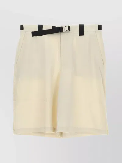 Jacquemus Short With Back Pocket And Belt Loops In White