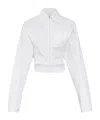 Jacquemus Short Zipper Shirt In White