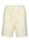 Jacquemus Aloe Striped Pattern Elastic Waistband Shorts