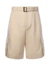 Jacquemus Men's Le Cargo Bermuda Shorts In Beige