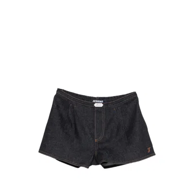 Jacquemus Shorts Blue In Black