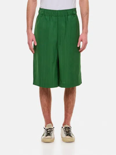 JACQUEMUS SHORTS JACQUEMUS MEN COLOR GREEN,F61243012