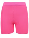 Jacquemus Le Short Arancia Ribbed Biker Shorts In Pink