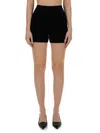 Jacquemus Ribbed Knit Shorts In Black