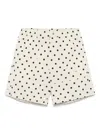 Jacquemus Beige 'the Aloe' Shorts In Print Dots Logo Off White