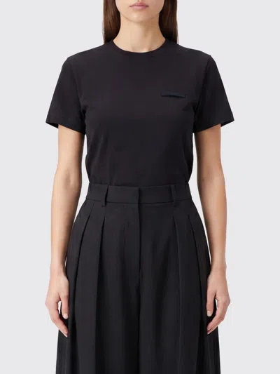 Jacquemus Short-sleeve Stretch-cotton Crewneck T-shirt With Straight Hem In Black
