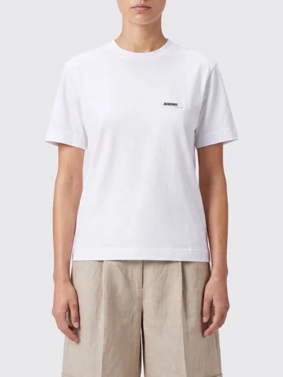 Jacquemus Short-sleeve Stretch-cotton Crewneck T-shirt With Straight Hem In Multi