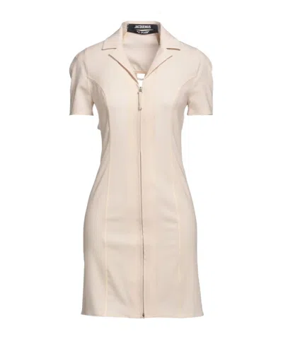 Jacquemus Short-sleeved Shirt Dress In Pink