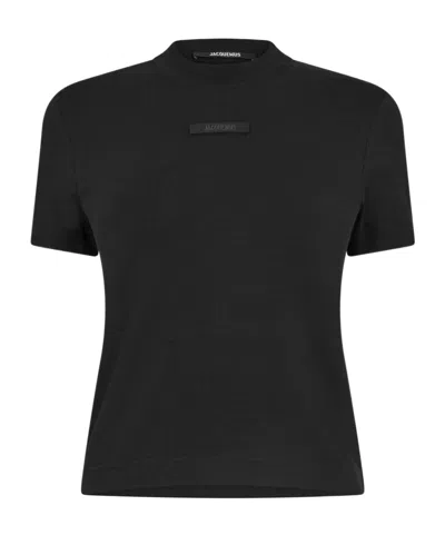 Jacquemus Short-sleeved T-shirt In Black