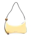 Jacquemus 'le Grand Bisou Perle' Yellow Shoulder Bag With Adjustable Shoulder Strap And Front Logo