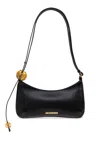 Jacquemus Women Black Top Zip Fastening Adjustable Shoulder Strap Internal Patch Pocket Contrast In Black
