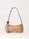 Jacquemus Le Bisou Perle Snake-embossed Leather Hobo Bag In Beige