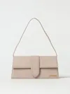 Jacquemus Bambino Leather Shoulder Bag In Neutral
