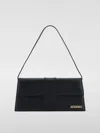 Jacquemus Le Bambino Long Leather Shoulder Bag In Black