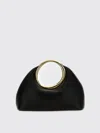 Jacquemus Black Cotton Leather Handbags In Black