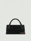 Jacquemus Elegant Black Leather Handbag In Black