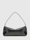 Jacquemus Le Calisson Crocodile-effect Leather Shoulder Bag In Black