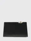 Jacquemus Structured Leather Clutch Bag In Pink