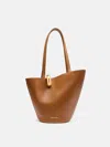 Jacquemus Le Bambola Moyen Leather Shoulder Bag In Brown