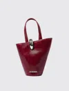 Jacquemus Le Petit Bambola Bag Handbags Bordeaux In Burgundy