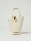 Jacquemus Ivory The Small Bambola Bucket Bag In White