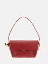 Jacquemus Women Red Rond Carre Shoulde Bag, Onesize Luxury Shoulder Bags For Women Darveys In Brown