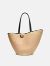 Jacquemus The Bambola Asymmetric Bucket Bag In Rope