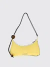 Jacquemus 'le Grand Bisou Perle' Yellow Shoulder Bag With Adjustable Shoulder Strap And Front Logo In Yellow