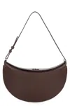 Jacquemus Shoulder Bag Le Petite Oval In Leather In Brown