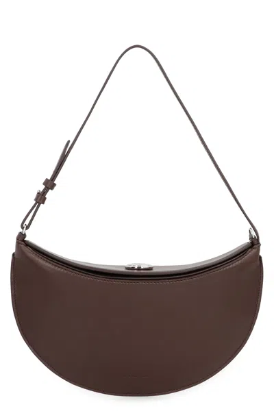 Jacquemus Shoulder Bag Le Petite Oval In Leather In Brown