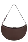 Jacquemus Shoulder Bag Le Petite Oval In Leather In Brown