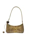 Jacquemus Shoulder Bag With Unique Sphere Detail And Zip Closure In Gold