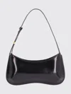 Jacquemus Versatile Shoulder Bag Adjustable Strap Smooth Finish In Black