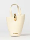 Jacquemus Womens Light Ivory Le Petit Bambola Small Leather Top-handle Bag In Neutral