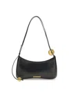 Jacquemus Women Bisou Perle Large Shoulder Bag In Black