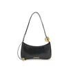 Jacquemus Women Black Top Zip Fastening Adjustable Shoulder Strap Internal Patch Pocket Contrast In Black
