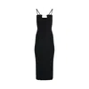 Jacquemus Embellished Ribbed-knit Midi Dress