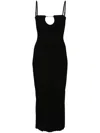 Jacquemus Embellished Ribbed-knit Midi Dress