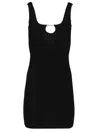 Jacquemus La Mini Robe Sierra Knitted Mini Dress In Black