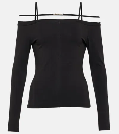 Jacquemus Black Cotton T-shirt