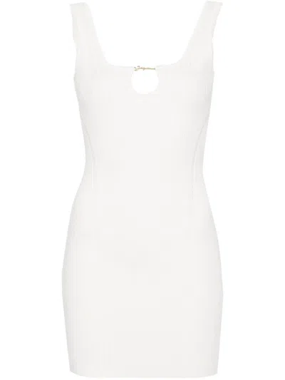 Jacquemus Sierra Midi Dress In White