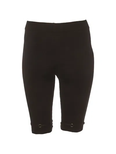 Pre-owned Jacquemus Sierra Rib-knit Shorts In Black
