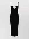 Jacquemus Embellished Ribbed-knit Midi Dress
