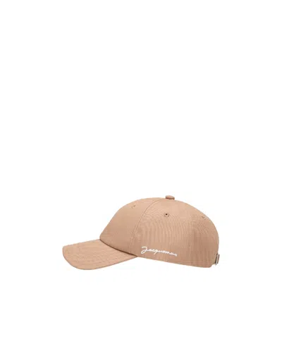 Jacquemus Signature Baseball Cap In Nude
