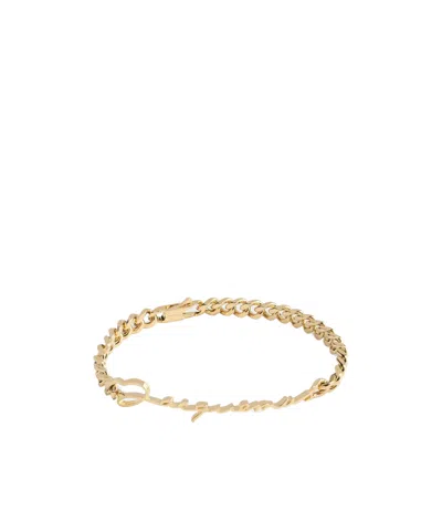 Jacquemus Signature Logo Chain Bracelet In Gold