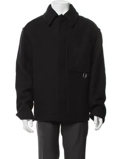 Pre-owned Jacquemus Signature Logo Virgin Wool Jacket In Black