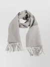 Jacquemus Signature Scarf Featuring Fringed Edges In Gray