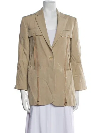 Pre-owned Jacquemus Silk Blazer In Neutral