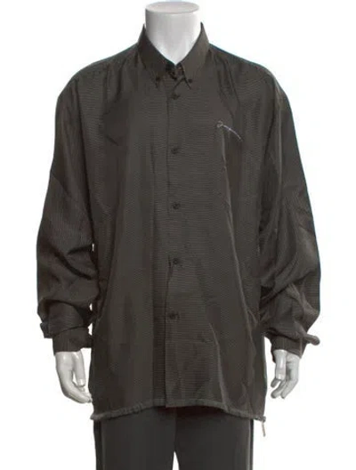 Pre-owned Jacquemus Silk Patterned Shirt In Green
